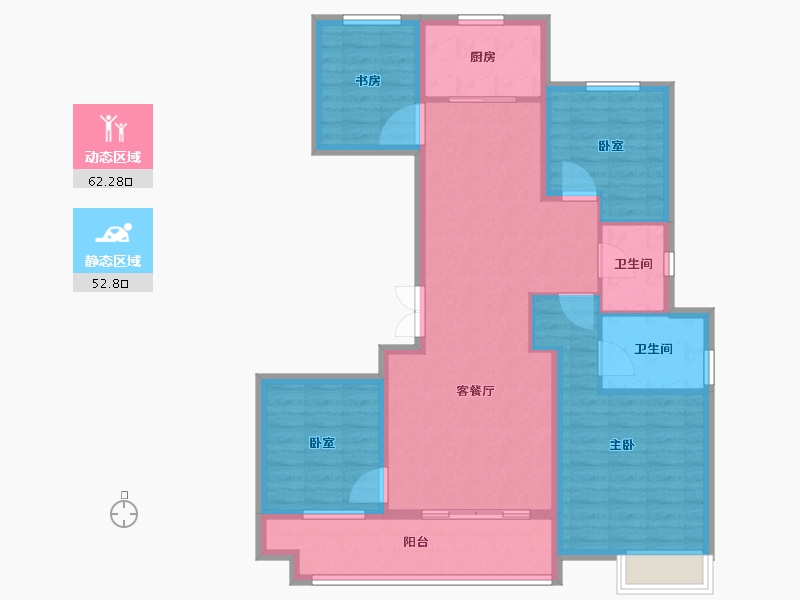 河北省-邯郸市-保集富椿滏河源-103.20-户型库-动静分区