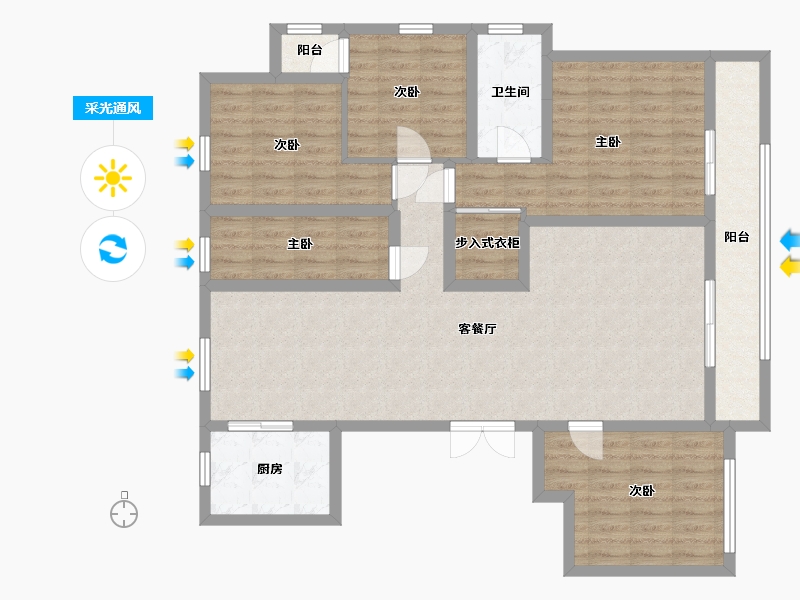 山东省-济宁市-北湖高校生活园-180.00-户型库-采光通风