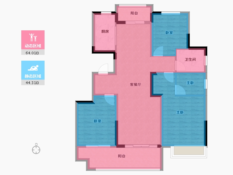 河南省-漯河市-昌建璟上-96.77-户型库-动静分区