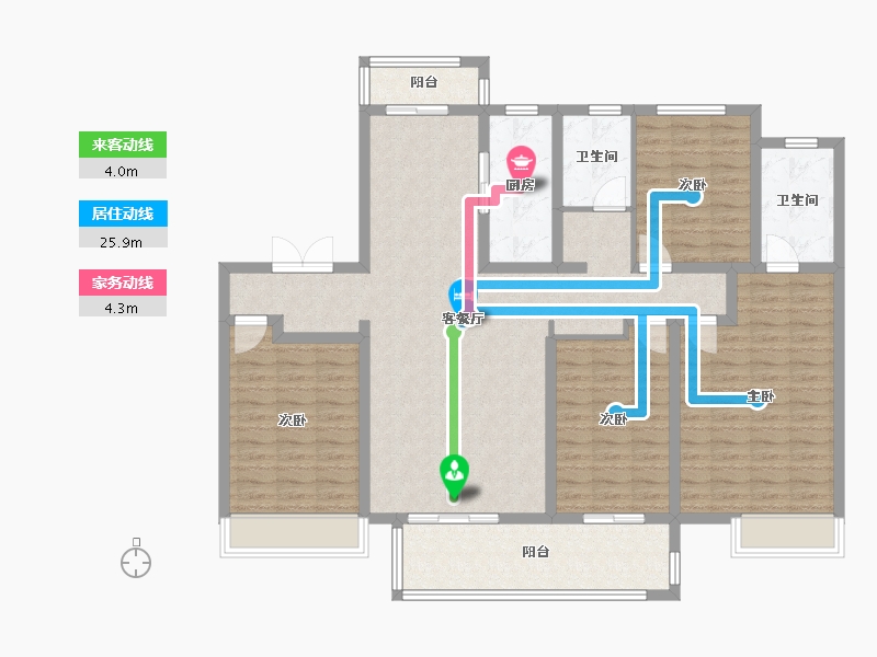 河南省-平顶山市-建业·森林半岛五期通和府-132.00-户型库-动静线