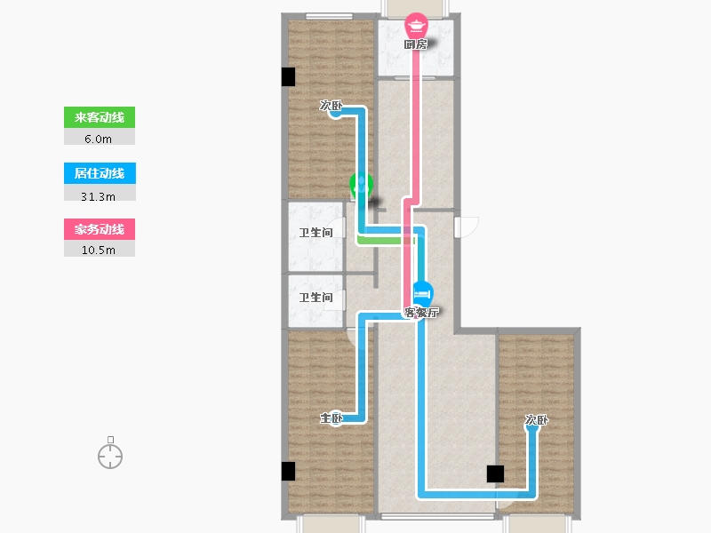 甘肃省-兰州市-陆都花园-151.00-户型库-动静线