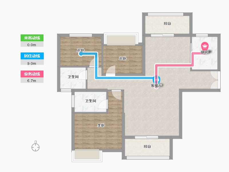 河南省-南阳市-新旭京华府[南苑]-99.93-户型库-动静线