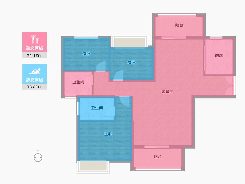 河南省-南阳市-新旭京华府[南苑]-99.93-户型库-动静分区