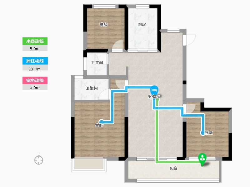 河南省-商丘市-中建观湖宸府-92.04-户型库-动静线