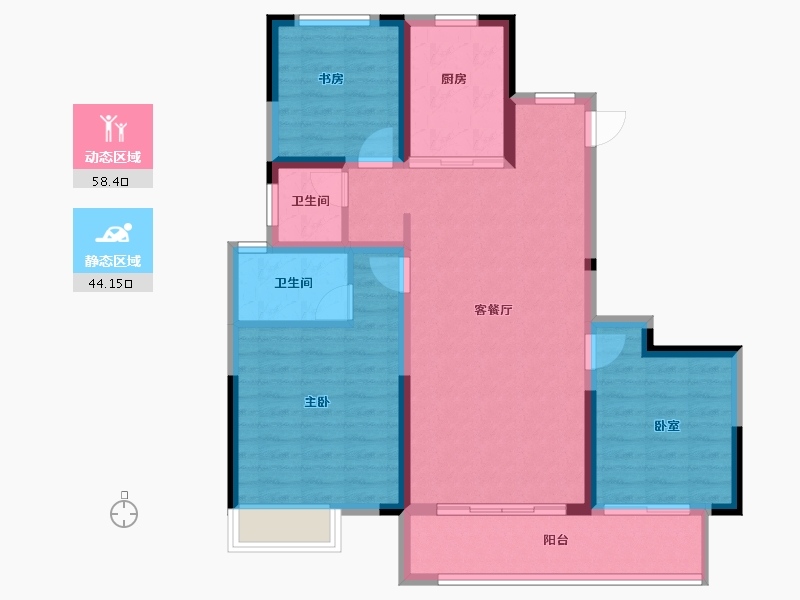 河南省-商丘市-中建观湖宸府-92.04-户型库-动静分区