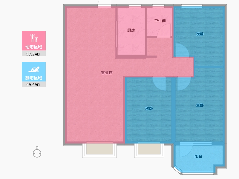 山东省-济宁市-红星瑞马世家-93.08-户型库-动静分区