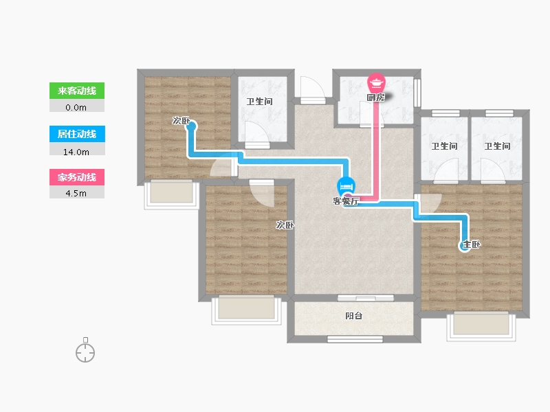 山东省-菏泽市-名门世都-92.01-户型库-动静线