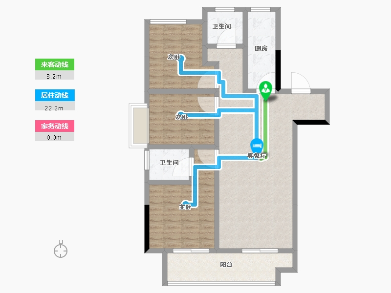 安徽省-宿州市-和顺·悦澜庭-96.00-户型库-动静线