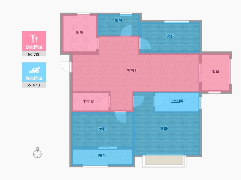 山东省-菏泽市-名门世都-113.20-户型库-动静分区