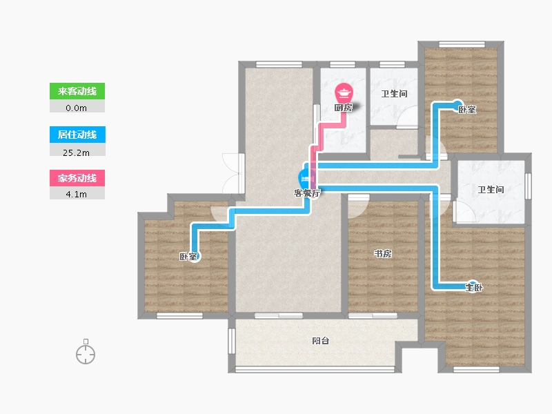 山东省-菏泽市-曹县天润城-118.32-户型库-动静线