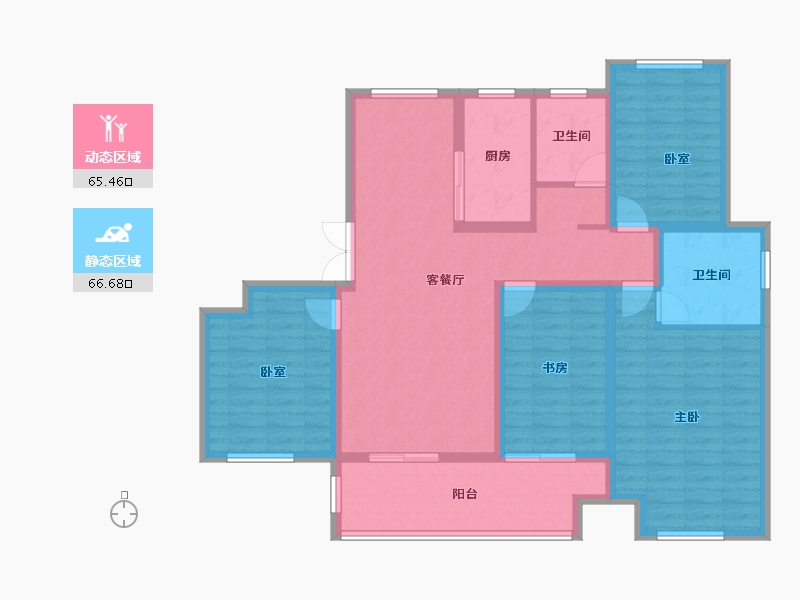 山东省-菏泽市-曹县天润城-118.32-户型库-动静分区