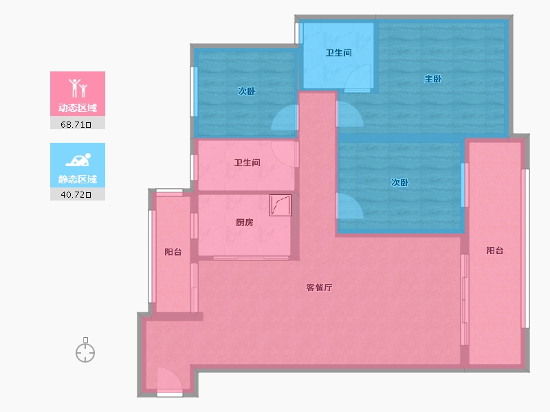 江西省-上饶市-东投状元府-100.11-户型库-动静分区