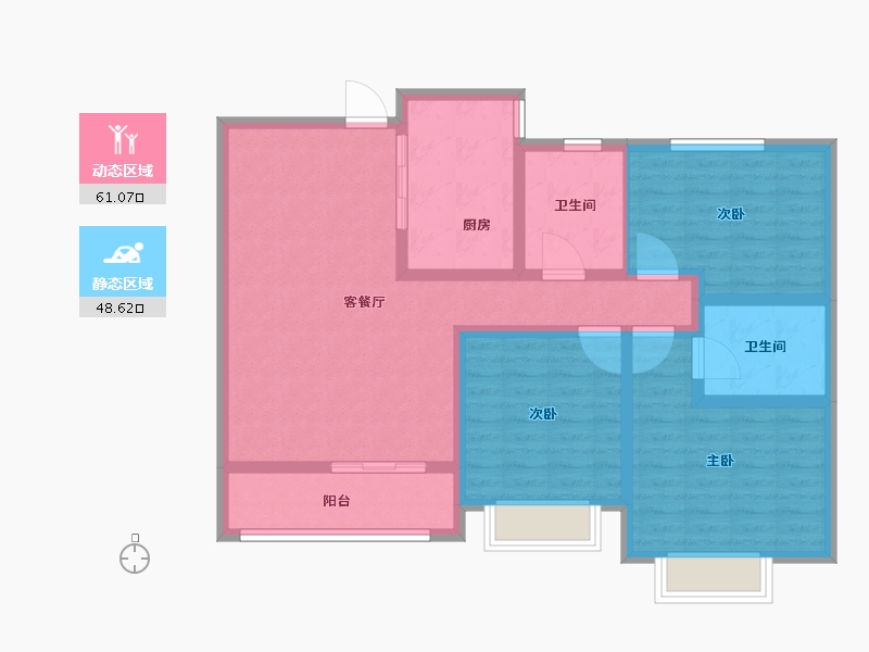 山东省-菏泽市-名门世都-97.41-户型库-动静分区