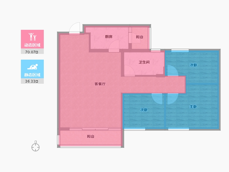 山东省-济宁市-济宁恒大悦珑湾-96.45-户型库-动静分区