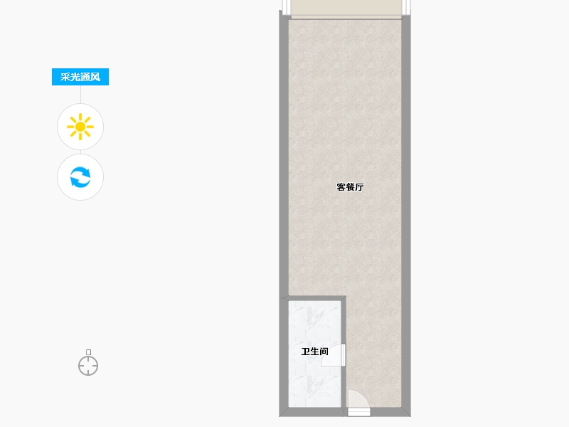 湖南省-长沙市-正荣财富中心公寓-35.20-户型库-采光通风