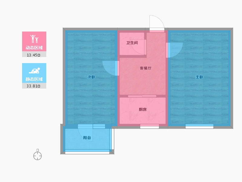 北京-北京市-花园路15号院-38.00-户型库-动静分区