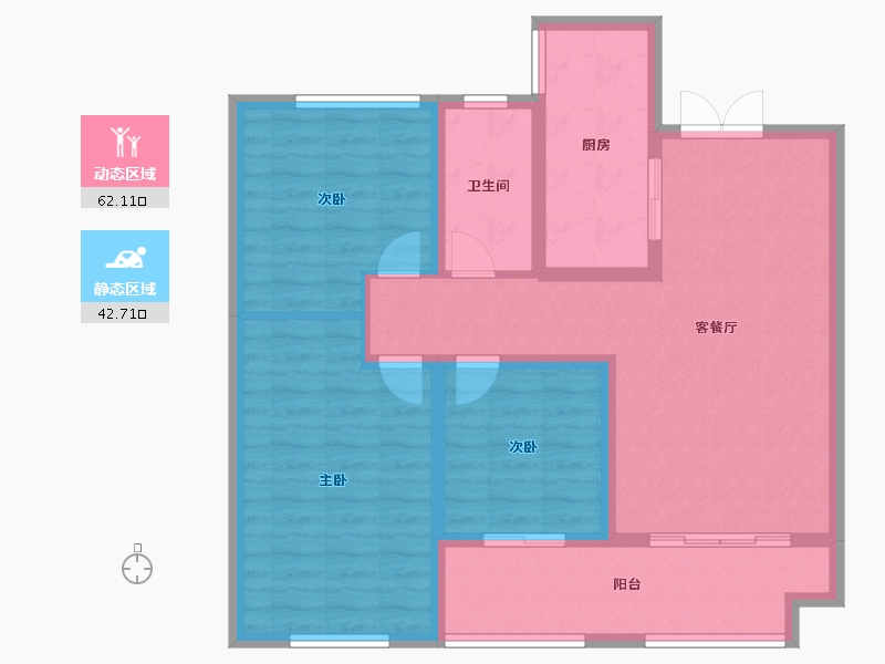 山东省-临沂市-房源南湖尚城-94.01-户型库-动静分区