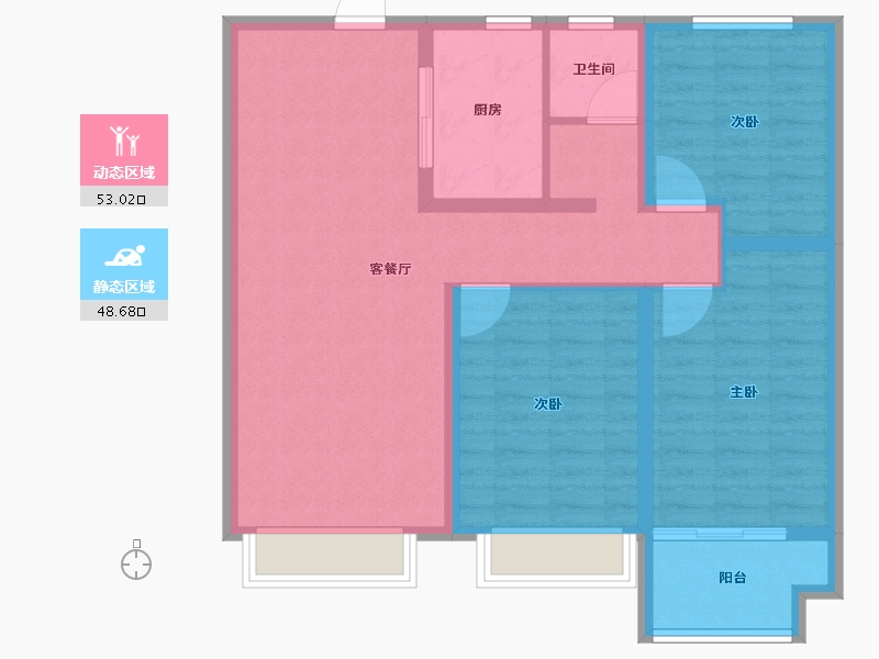 山东省-济宁市-红星瑞马世家-91.34-户型库-动静分区