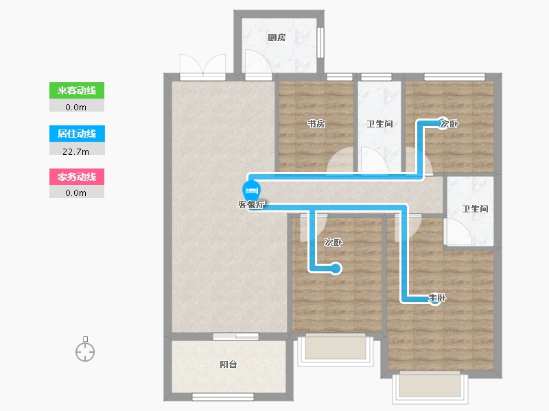 山东省-菏泽市-凯兴天下-99.54-户型库-动静线