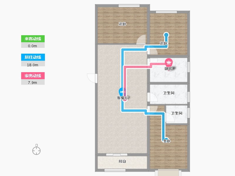 山东省-菏泽市-北方明珠-119.12-户型库-动静线