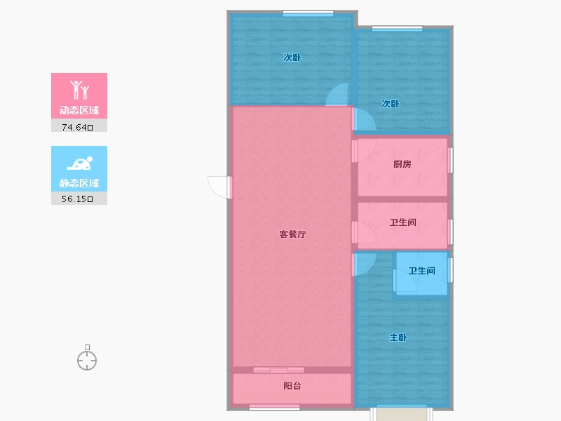 山东省-菏泽市-北方明珠-119.12-户型库-动静分区