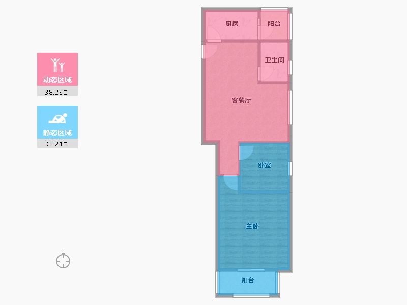 安徽省-合肥市-合铁家园-65.49-户型库-动静分区