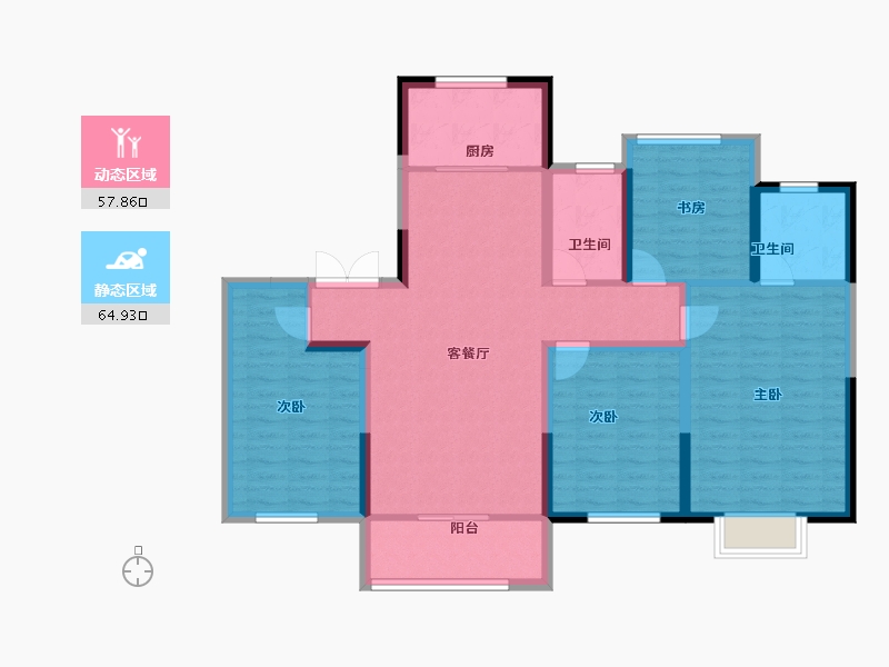 河北省-衡水市-泰昌悦湖庄园-110.13-户型库-动静分区