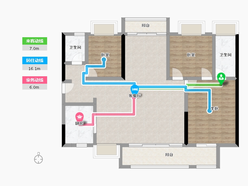 广东省-广州市-时代倾城中新-108.04-户型库-动静线