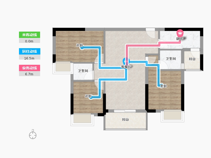 湖北省-黄冈市-红安东城国际-73.67-户型库-动静线