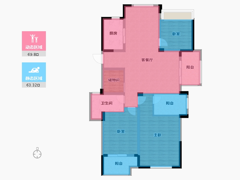 河南省-焦作市-万基·华府-119.88-户型库-动静分区