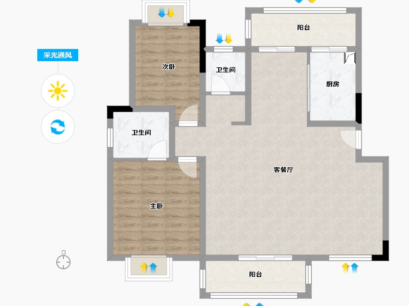 四川省-自贡市-燊海森林香溪谷-150.00-户型库-采光通风