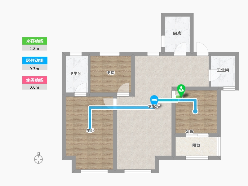 河北省-衡水市-泰昌悦湖庄园-73.91-户型库-动静线