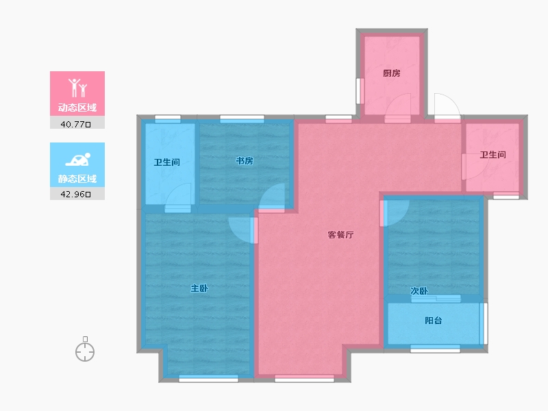 河北省-衡水市-泰昌悦湖庄园-73.91-户型库-动静分区