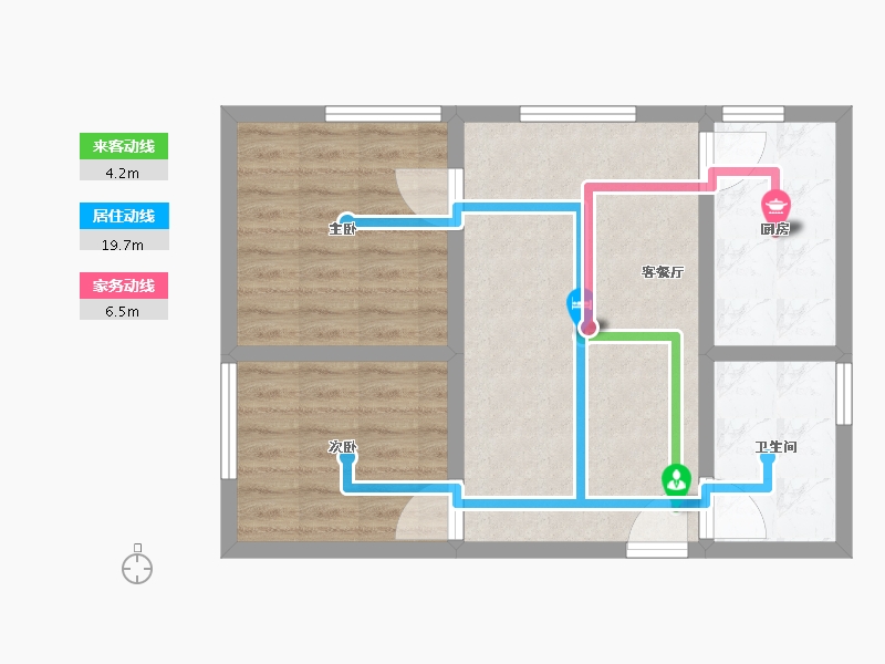 甘肃省-平凉市-凯盛幸福里-61.61-户型库-动静线