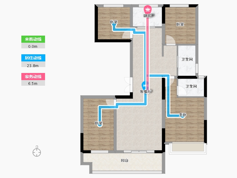 河南省-漯河市-攀恒泰和院-106.12-户型库-动静线