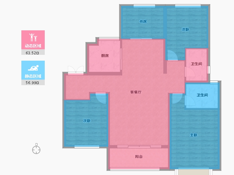 山东省-枣庄市-城建·善国贾苑-108.67-户型库-动静分区