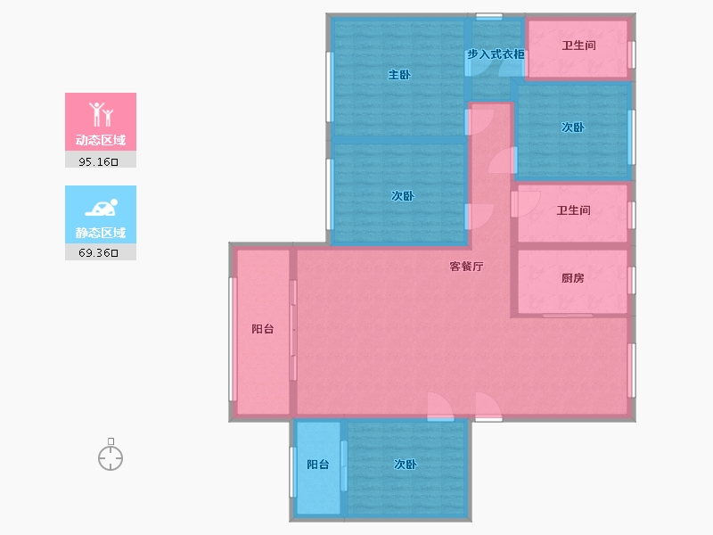 山东省-东营市-盛世瀚海-148.00-户型库-动静分区