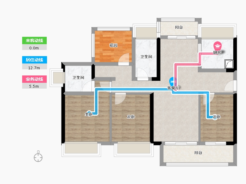 广东省-韶关市-保利时光印象-90.54-户型库-动静线