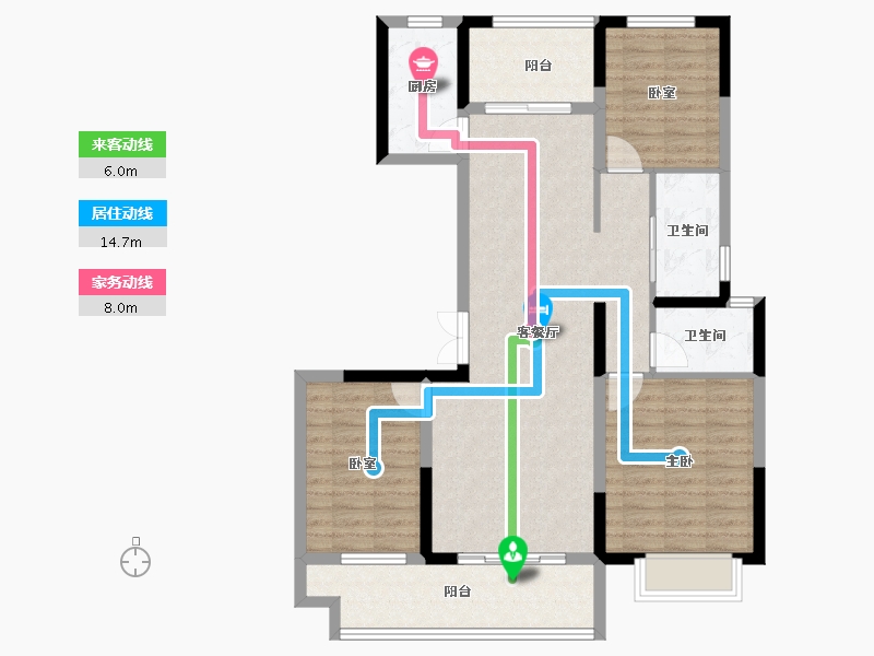 河南省-漯河市-攀恒泰和院-99.23-户型库-动静线