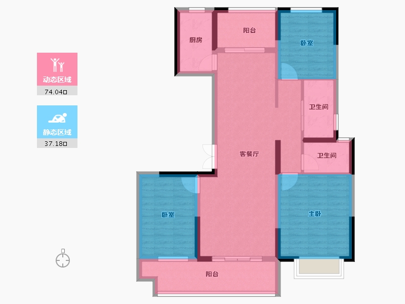 河南省-漯河市-攀恒泰和院-99.23-户型库-动静分区