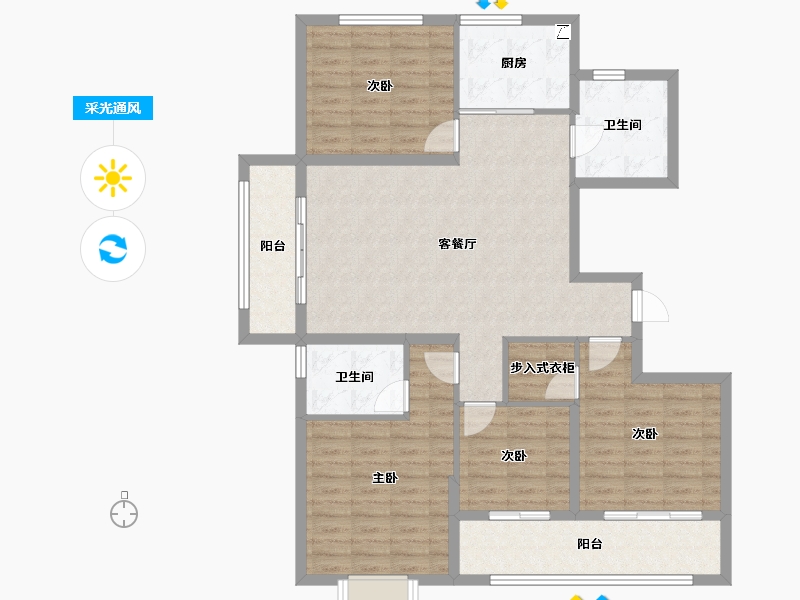 山东省-菏泽市-富邦历山湾​-114.41-户型库-采光通风