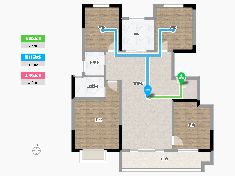 湖北省-黄石市-大冶·中梁首府-101.77-户型库-动静线