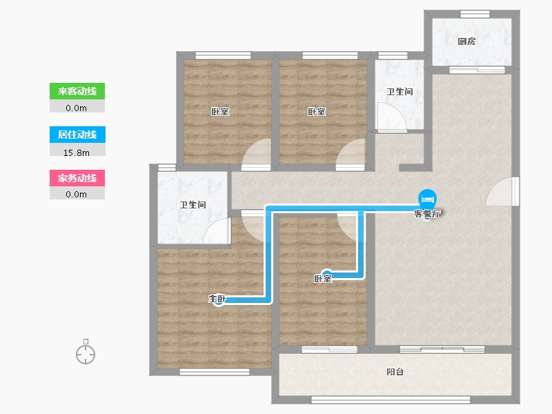 河南省-安阳市-阳光嘉苑一期-117.01-户型库-动静线