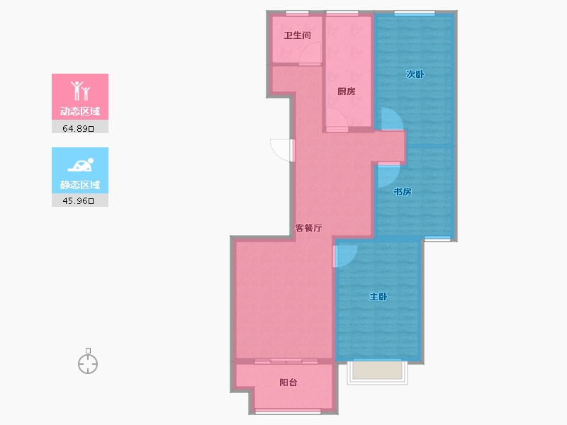 山东省-济宁市-水韵城-99.48-户型库-动静分区