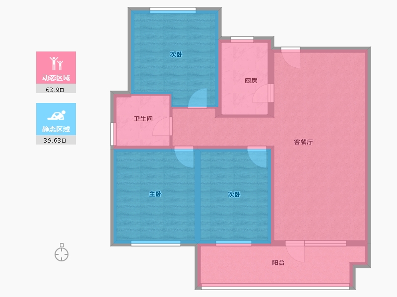 辽宁省-葫芦岛市-恒泰时间海-92.15-户型库-动静分区