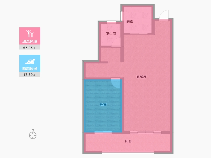 河南省-安阳市-阳光嘉苑一期-69.00-户型库-动静分区