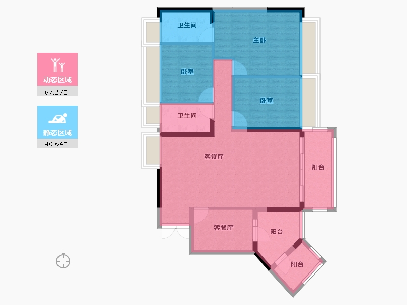 广东省-清远市-星荟天城-97.06-户型库-动静分区