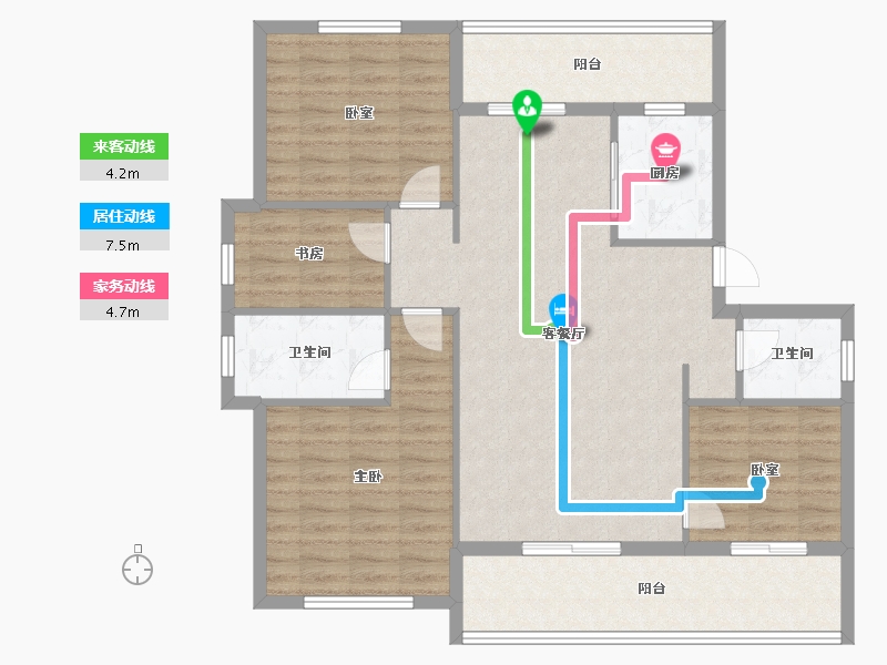 贵州省-黔西南布依族苗族自治州-景地·莱蒙悦府-109.39-户型库-动静线