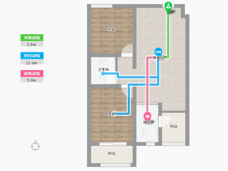 河北省-秦皇岛市-在水一方-59.74-户型库-动静线