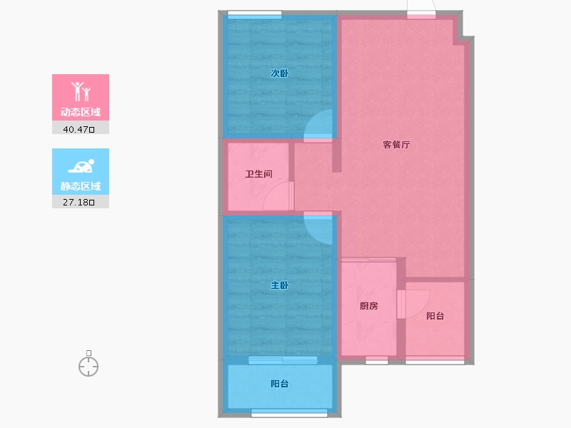 河北省-秦皇岛市-在水一方-59.74-户型库-动静分区